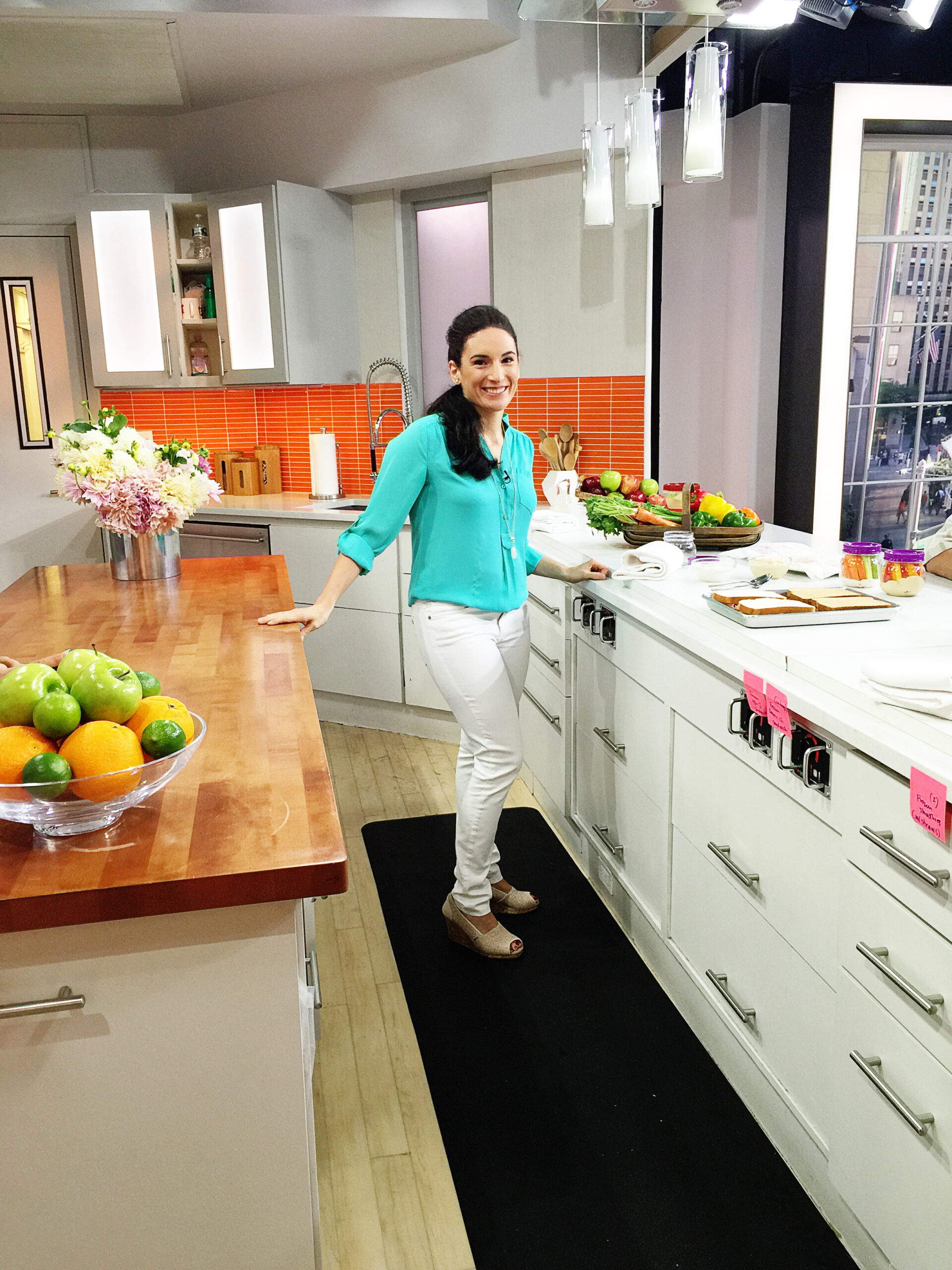 Laura Fuentes in the Today Show kitchen